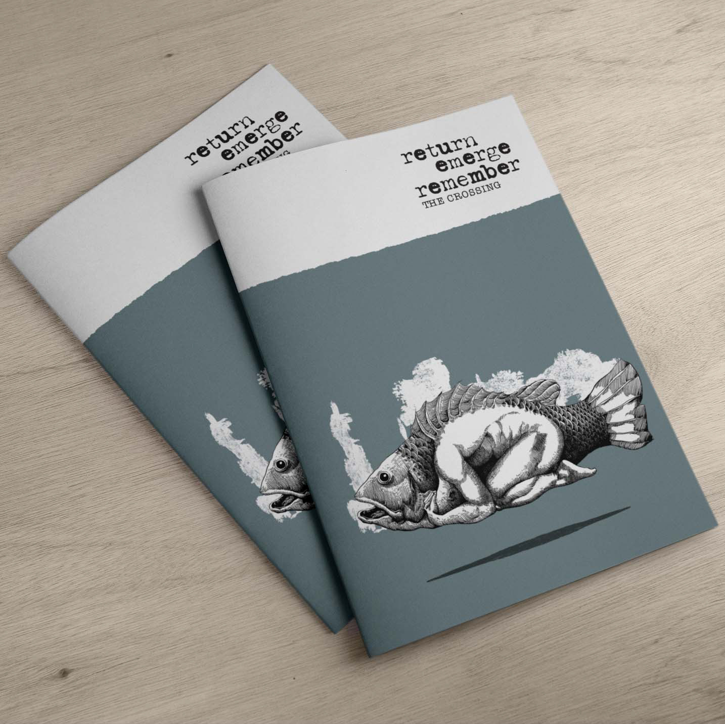 Album cover art and illustration for The Crossing