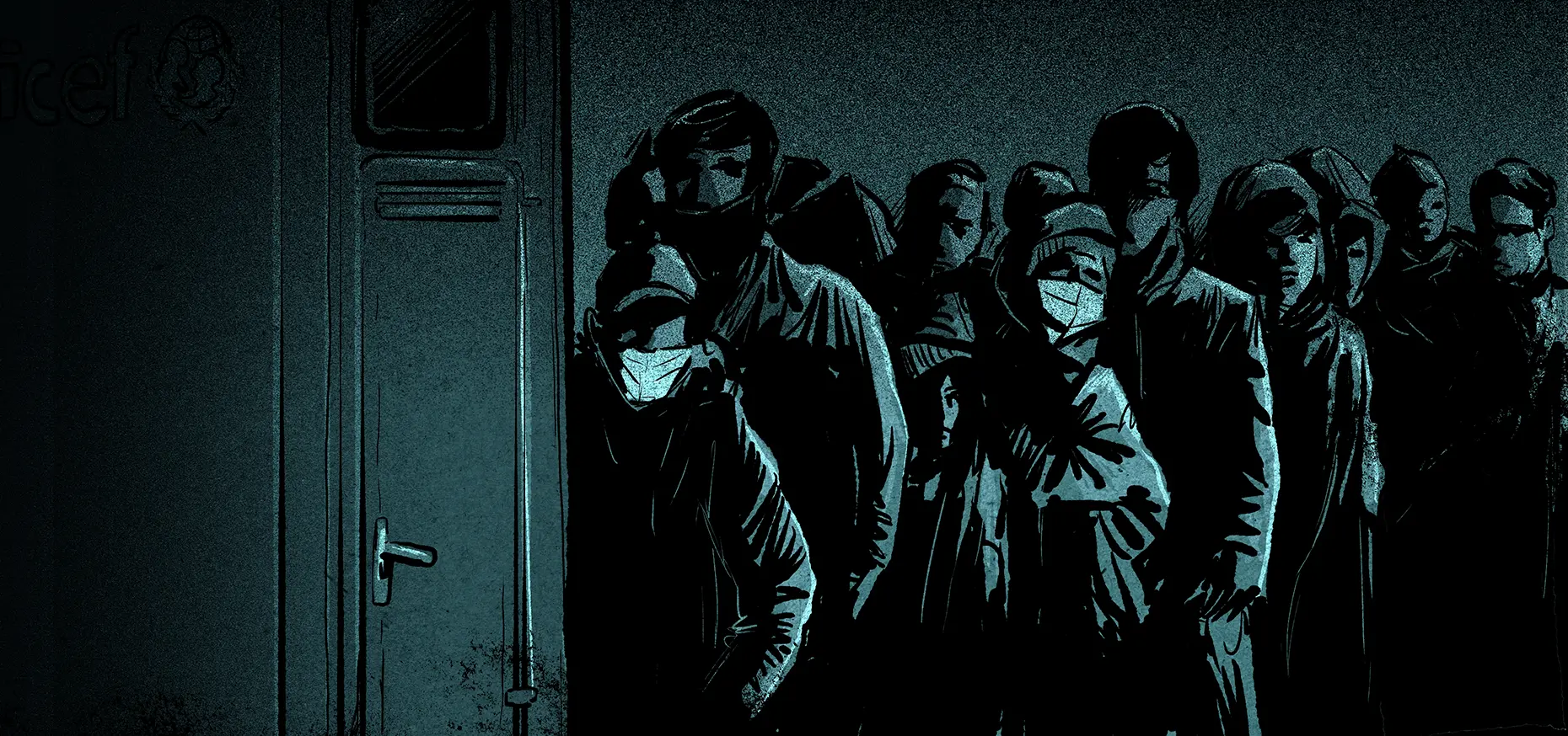 refugee_camp_illustration Book illustrations about the Moria refugee camp